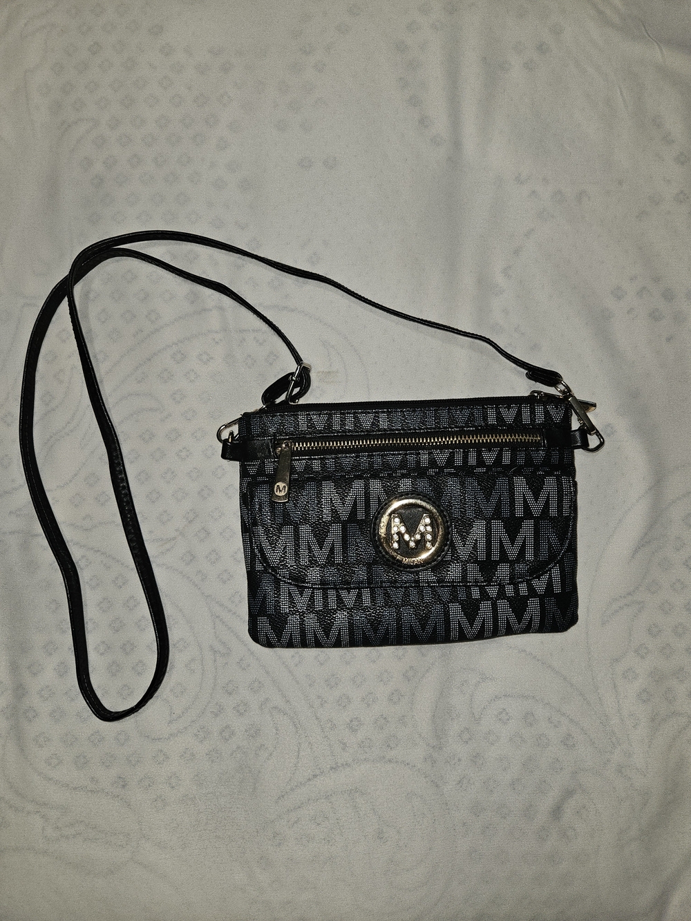 MKF Collection Camren M Signature Crossbody Bag Black